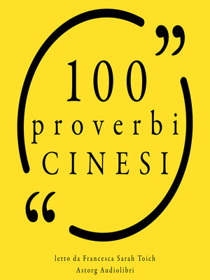 cover image of 100 Proverbi cinesi